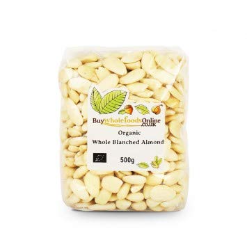Buy Whole Foods Organic Whole Blanched Almonds (500g)