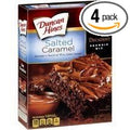 Duncan Hines Decadent Salted Caramel Brownie Mix 17.6oz Box (Pack of 4)