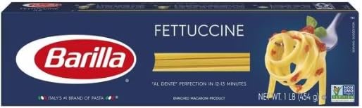 Barilla Pasta Angel Hair Fettuccine Linguine Spaghetti and Thin Spaghetti 16 Ounce (Pack of 5) - with Make Your Day Mini Spatula