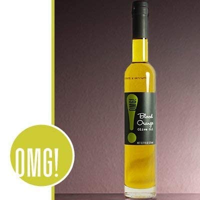 OMG! Gourmet Blood Orange Extra Virgin Olive Oil | As found in Pike Place Market (Delicious Perfect for breads veggies salads and marinades) 375ml/12.7oz