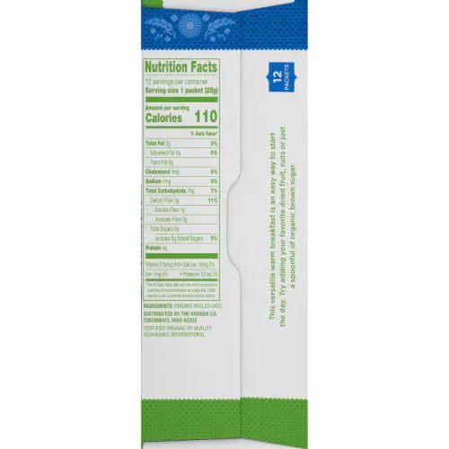 Generic Simple Truth Organic Original Instant Oatmeal 12ct (Pack of 4)