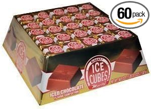 Ice Cubes Chocolate Creamy German-Style Meltaway Candy Individually Wrapped Gold Foil Cubes Nostalgic Chocolate Treats for Parties Candy Buffets &amp Snacking (60 count)