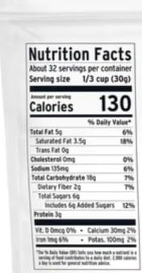 Vegan Purely Elizabeth Organic Original Salty-Sweet Grain Granola Gluten-Free Non-GMO 34 oz Bag