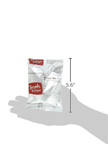 Boyd's Coffee Ground Coffee French No. 6 Dark Roast  2.5-Ounce Portion Packs (Pack of 50)