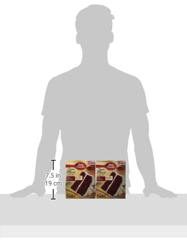 Betty Crocker Supermoist Cake Mix Red Velvet 15.25oz Box (Pack of 6)