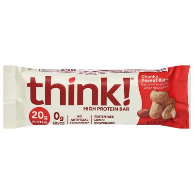 Think! Protein Bar Chunky Peanut Butter 2.1 oz (Pack of 10)