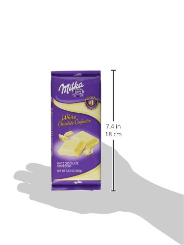 Milka White Chocolate 3.52-Ounce Bars (Pack of 10)