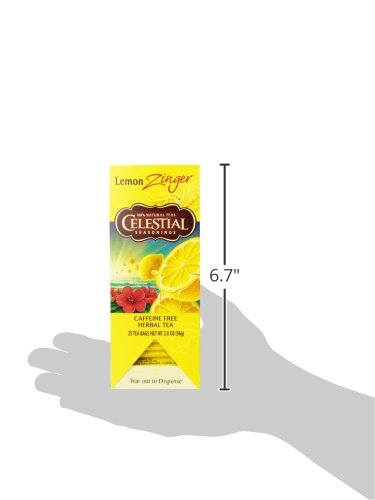 Celestial Seasonings Herbal Tea Lemon Zinger 25 Count (Pack of 6)