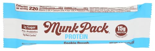 Munk Pack Cookie Dough Bar Single 2.1 oz (Pack of 12)
