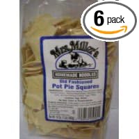 Mrs. Millers Homemade Noodles Noodles 2In Pot Pie Sq 16-Ounce (Pack of 6)