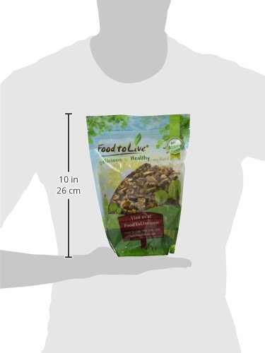 Organic California Walnuts Halves &amp Pieces 1 Pound – Non-GMO Raw Unsalted Shelled Vegan Kosher Sirtfood Bulk Snack. High in Omega-3 Fatty Acids Protein. Great for Baking and as a Topping
