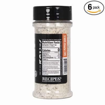 Blackstone 4229 Salt Pepper &amp Garlic Seasoning 7.4 oz. - Quantity 6