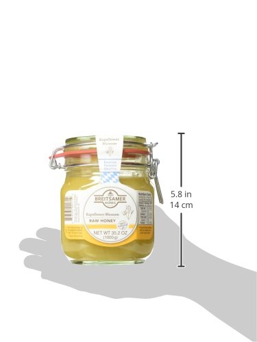 Breitsamer Honey Flip-Top Jar Rapsflower Blossom 35.27 Ounce