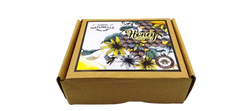 Farm Naturelle-(Pack of 7x40Gms) Forest Flower Honey/Jungle Honey Tulsi Flower Honey Jamun Flower Forest Honey Acacia Honey Litchi Honey Wild Berry/Sidr Forest Honey Eucalyptus Honey