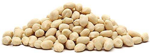 Aiva Blanched Peanuts Skinless Blanched Raw Uncooked Gourmet Quality Nut USA Grown 5 LB