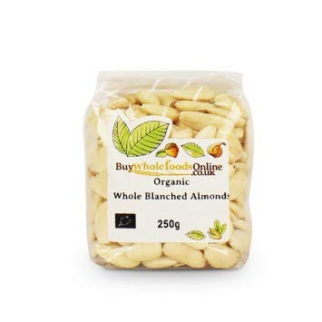 Buy Whole Foods Organic Whole Blanched Almonds (250g)