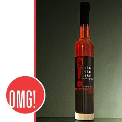 OMG! Gourmet Hot Garlic Dipping Oil | As found in Pike Place Market (Delicious Perfect for breads veggies salads and marinades) 375ml/12.7oz