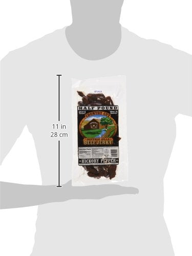 Buffalo Bills 8oz Hickory Pepper Country Cut Beef Jerky Pack (hickory beef jerky with black pepper)