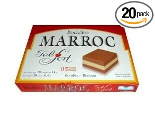 FELFORT Chocolates Bombones y Bocaditos (Bocadito Marroc Box 20)