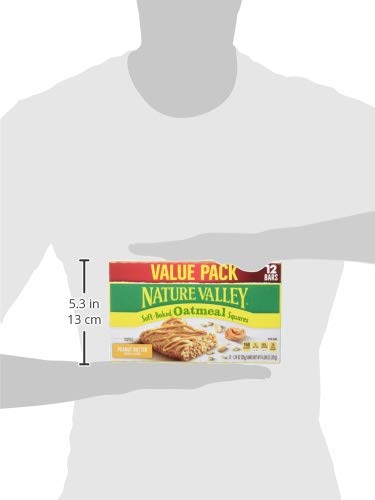 Nature Valley Soft-Baked Oatmeal Squares Peanut Butter 4Count (Pack of 2)