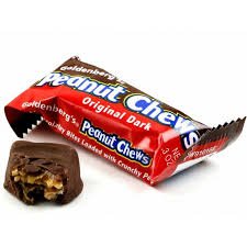 Original Dark Chocolate Goldenberg's Peanut Chews 225 Count  4 Lbs From (Jersey Candy Company)