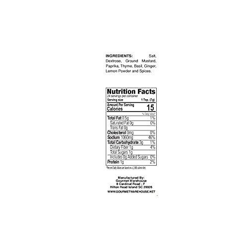 Gourmet Warehouse Seafood Seasoning 6 ozs 3 Pack - Gluten Free No MSG No HFCS