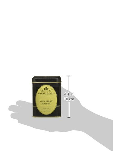 Harney &amp Sons Very Berry Matcha Tea | Berry Flavored 4 oz Tin