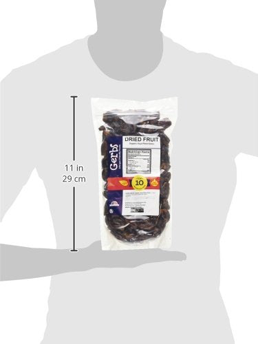 Gerbs Dried Araya Dates 2 lbs. | Unsulfured Pitted Resealable Bag | Naturally Sweet &amp Fiber-Rich | Top 14 Allergen-Free