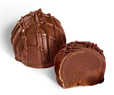 Signature Holiday Truffles (15 Pieces) – Red Box – Vegan Allergy-Friendly Kosher – Dairy Free Peanut Free Tree Nut Free Egg Free Soy Free Gluten Free Sesame Free – No Artificial Colors or Flav