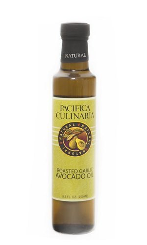 Pacifica Culinaria COLD PRESSED Extra Virgin Avocado Oil Made in USA 8.5 fl oz (250ml) Bottle (Pacifica Culinaria's Roasted Garlic Avocado Oil)