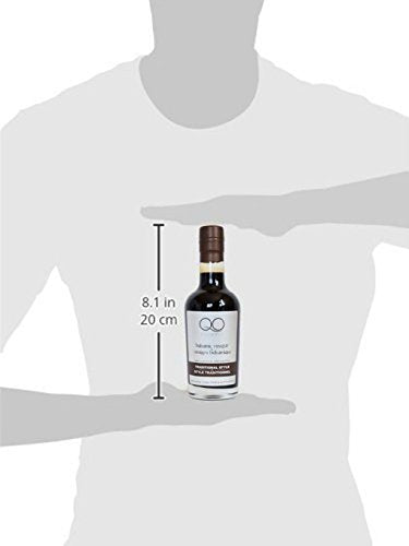 QO Thick Aged Balsamic Vinegar of Modena | Traditional Style | Gourmet Premium Dense Italian Vinegar | Aceto Balsamico di Modena | All Natural | Aged in Wooden Barrels | Crafted in Modena | 8.5 fl.oz