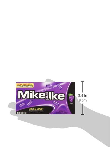 Mike &amp Ike Jolly Joes Chewy Candy 5 ounce Theater Box (Pack of 12)