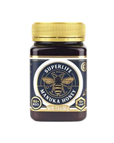 SuperLife - Manuka Honey MGO 263+ (UMF 10+) 500g Raw Honey Pure &amp Unpasteurised Monofloral New Zealand Honey