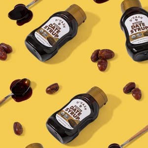 Dvash Organic Date Syrup 2 Pack 16.6 Ounce Squeeze Bottle | Dibis | Vegan Gluten-free No Added Sugar Paleo Non-GMO Kosher Sugar Substitute|HoneyMaple and Barley Malt Substitute|