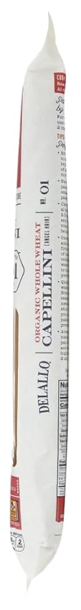 DeLallo B61947 Delallo Organic Whole Wheat Capellini No -16x16oz