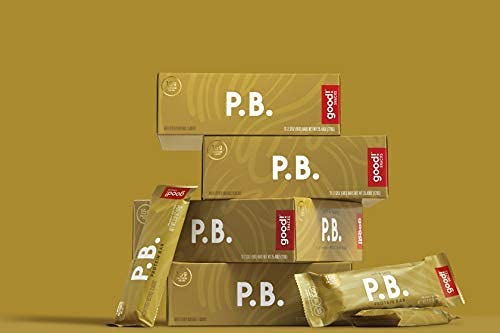 good! Snacks Vegan Peanut Butter Protein Bar | Gluten-Free Plant Based Low Sugar Kosher Soy Free Non GMO | 15g Protein (12 Bars)