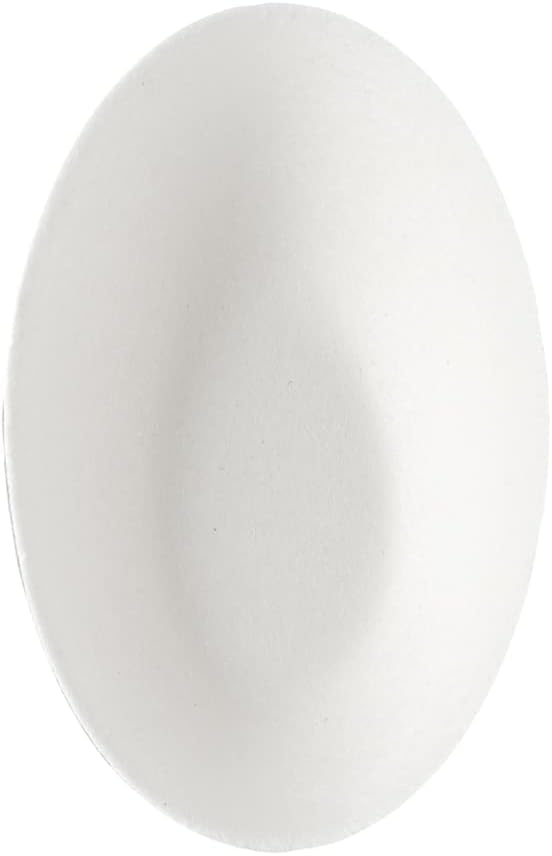 Restaurantware Pulp Safe No PFAS Added 3.2 x 2.1 Inch Tasting Dishes 100 Disposable Dishes - Home Compostable Microwavable And Freezable White Bagasse Food Dishes Egg Shape For Appetizers