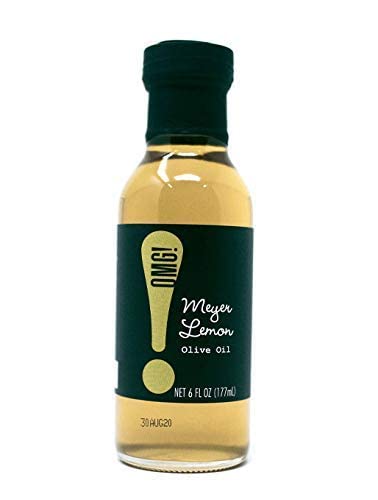OMG! Gourmet Meyer Lemon Extra Virgin Olive Oil | As found in Pike Place Market (Delicious Perfect for breads veggies salads and marinades) 177ml/6oz