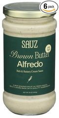Sauz Sauce Pasta Sauce Bean Butter Alfredo 15 oz (Pack of 6)