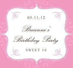 Personalized Cupcake Mix Favors (Set of 12)- Bella Chocolate