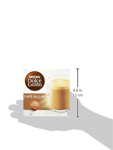 Dolce Gusto Nescafe Coffee Pods Cafe Au Lait 16 Count Pack of 3