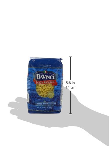 DaVinci Signature Elbow Macaroni 16 Ounce Resealable Bags (Pack of 12)