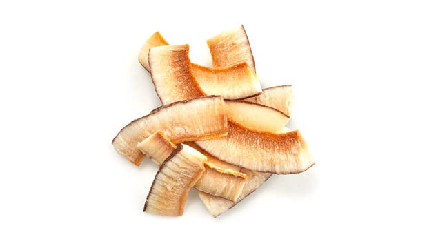 Yupik Organic Toasted Coconut Smiles 2.2 lb (35.2 oz) Non-GMO Vegan Gluten-Free Kosher Crunchy Unsweetened Coconut Thick Shavings No Added Sugar Oil-Free Source of Fiber Healthy Snacks