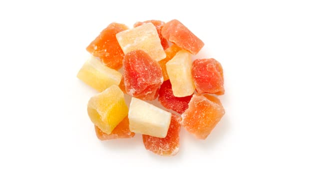 Yupik Sulfite Free Dried Fruits Diced Papaya 35.2 Ounce (Pack of 2)
