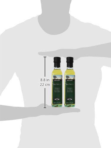Black Truffle Olive Oil | Terre di Tartufo | Versatile Condiment for Any Gourmet Dish | 8.4 fl oz (250ml) - Pack of 2