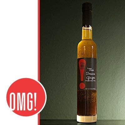 OMG! Gourmet Thai Sesame Ginger Dipping Oil | As found in Pike Place Market (Delicious Perfect for breads veggies salads and marinades) 375ml/12.7oz…