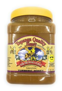 3 lbs Topanga Quality Honey Raw Unfiltered Unpasturized All Natural Kosher (3lbs Turmeric Honey)