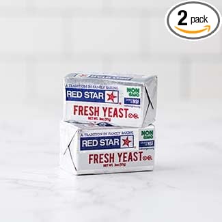 Red Star Fresh Yeast Cake 2 Ounce Pack of 2