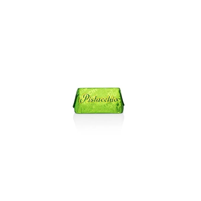 Venchi - Pistachio Gianduiotto Chocolates Pistachio Flavor with White Chocolate Chocolate Candy Bulk Gluten-Free 2.2 lb Bag