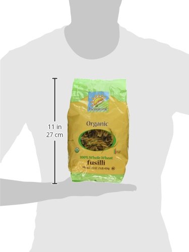 Bionaturae 05608-3pack Bionaturae Fusilli Whole Wheat Pasta - 1 Pound (Pack of 3)